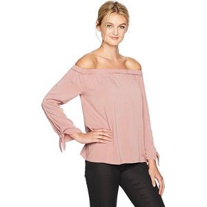 Michael Stars strapless tie sleeve top